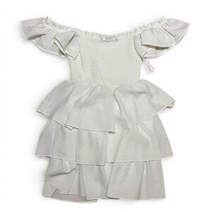 Express off the shoulder layered midi dress